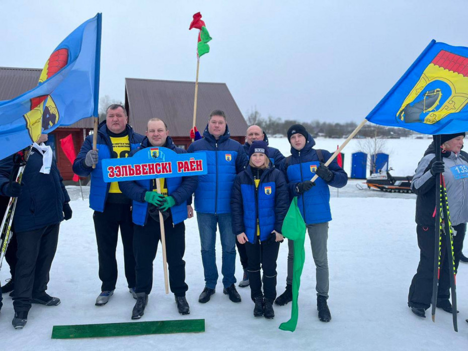 Команда Зельвенского района приняла участие в областных соревнованиях «Принёманская лыжня-2024»