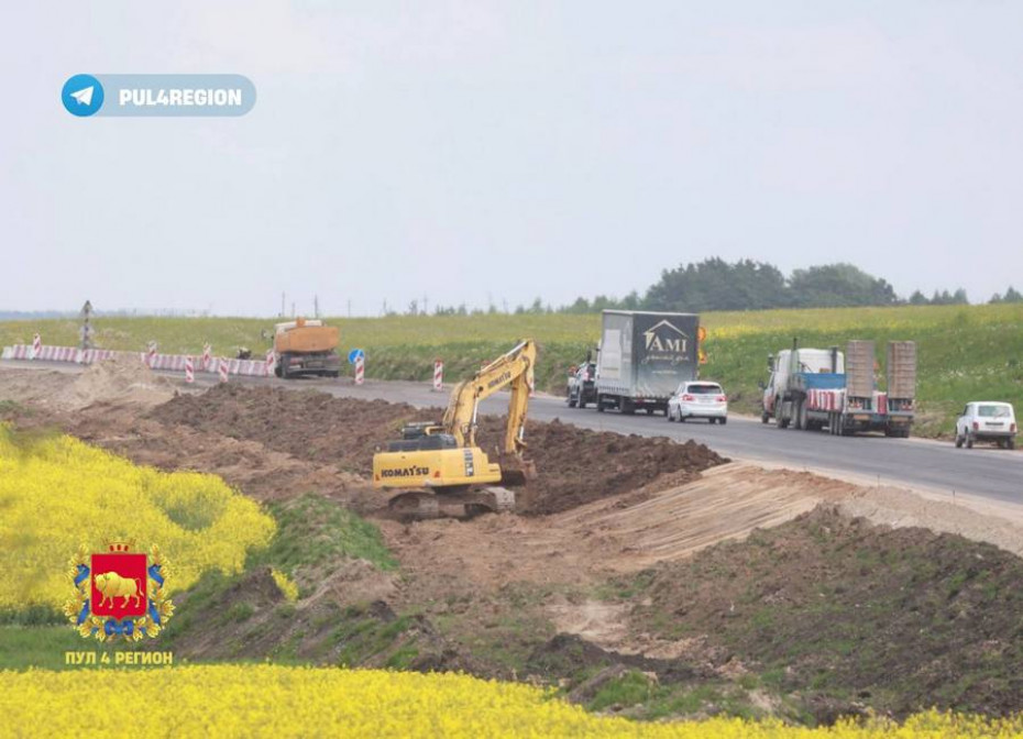 Как в Зельвенском районе ведутся работы по реконструкции участка автодороги Р-99